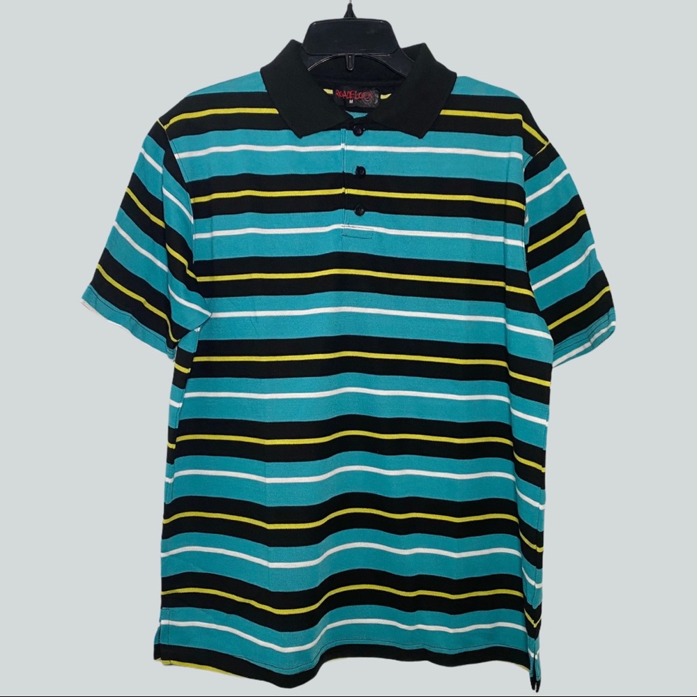 ROADBLOCK Stripped Polo Shirt Men’s Size M
